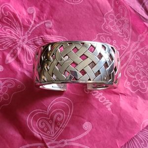 Brighton Via Veneto woven hinged bangle